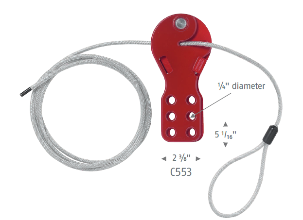 Load image into Gallery viewer, Standard Cable Lockout C553-C565
