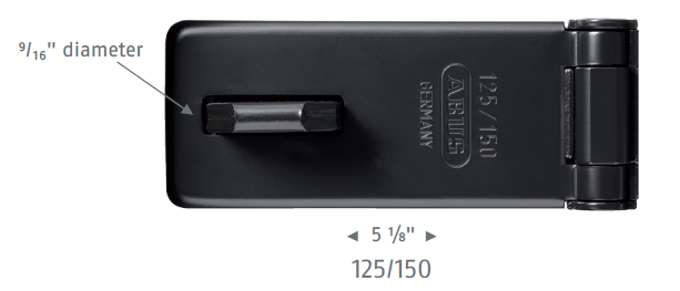 Load image into Gallery viewer, 125/150 Hardened Steel Hasp
