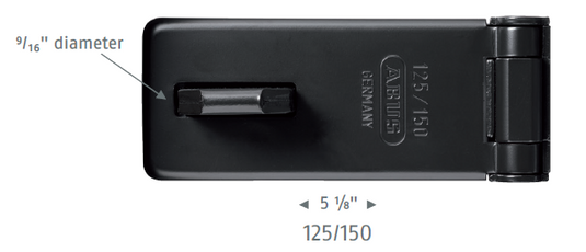 125/150 Hardened Steel Hasp