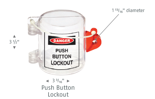 Oversized Push Button Lockout