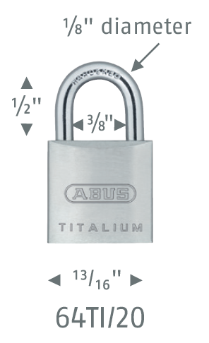 64TI/20 Titalium™ Padlock