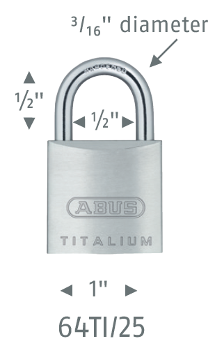 64TI/25 Titalium™ Padlock