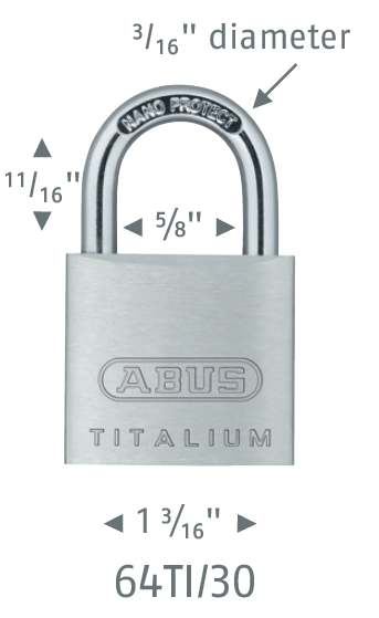 64TI/30 Titalium™ Padlock