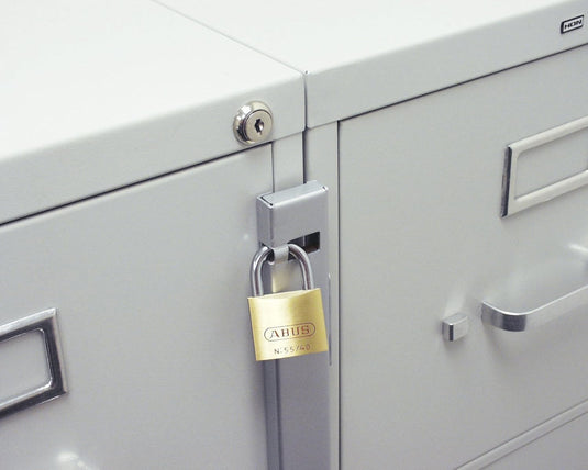 file cabinet bar lock on file cabinet